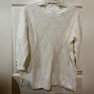 Charter Club White Knit Sweater